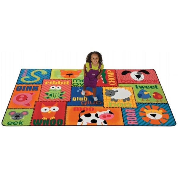 Carpets For Kids Animal Sounds Toddler 4 ft. x 6 ft. Rectangle Rug 2901 - main